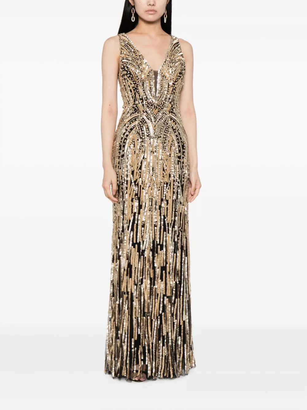 Cheap Jenny Packham Raquel crystal-embellished long dress Women 0122