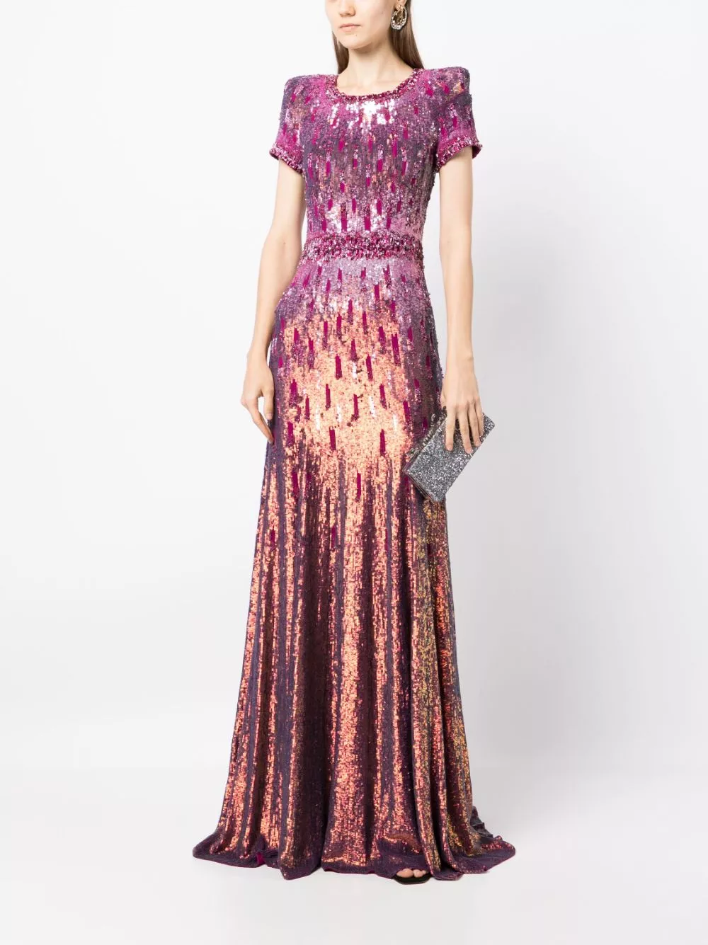 Cheap Jenny Packham Greta sequin gown Women 0113