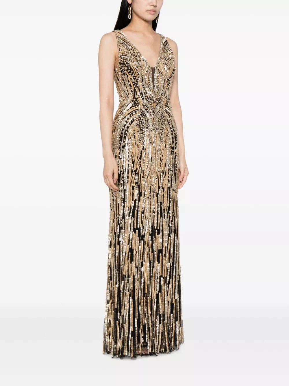 Cheap Jenny Packham Raquel crystal-embellished long dress Women 0122