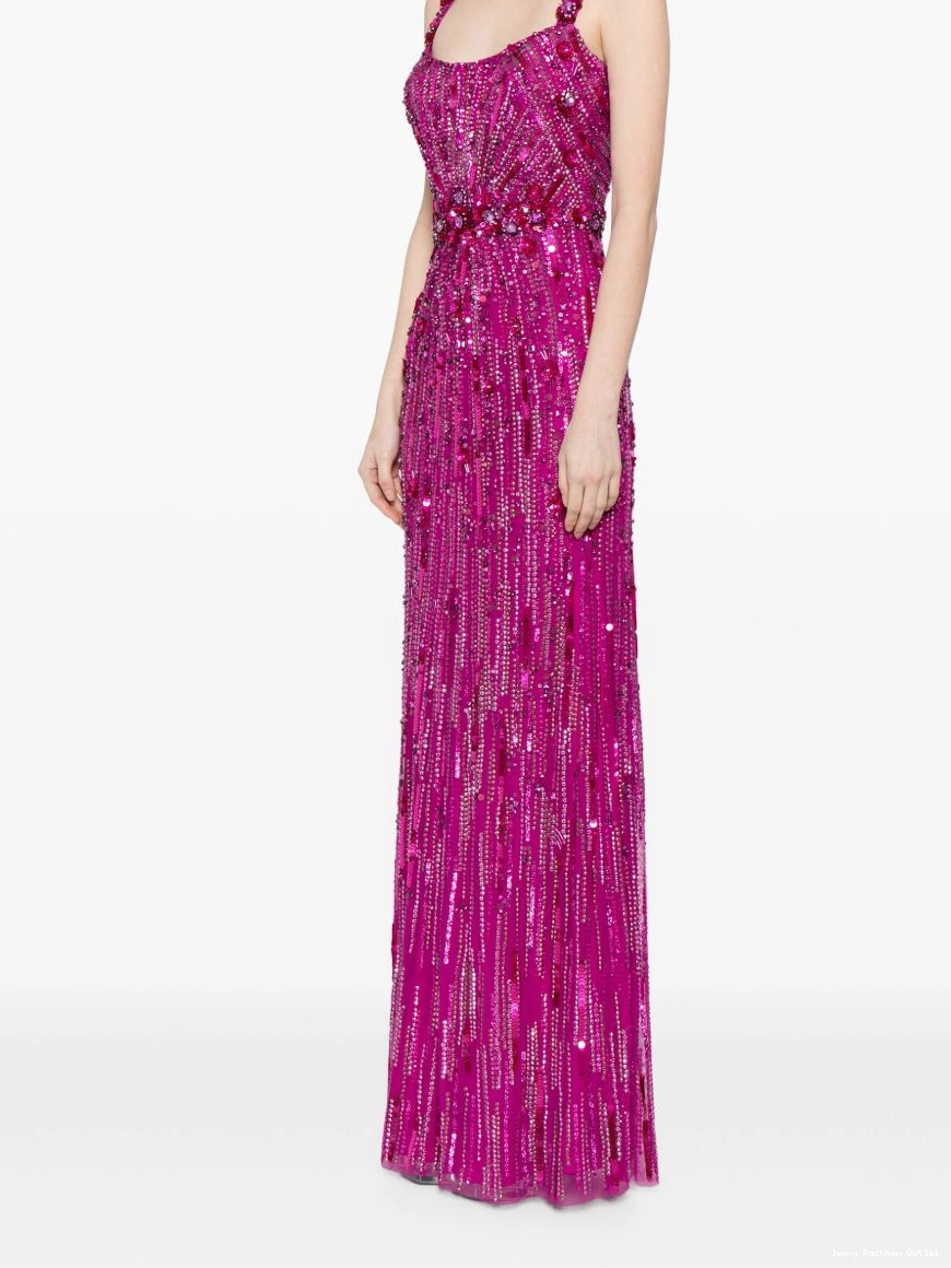 Affordable Jenny Women gown Gem Bright Packham sequined 0307